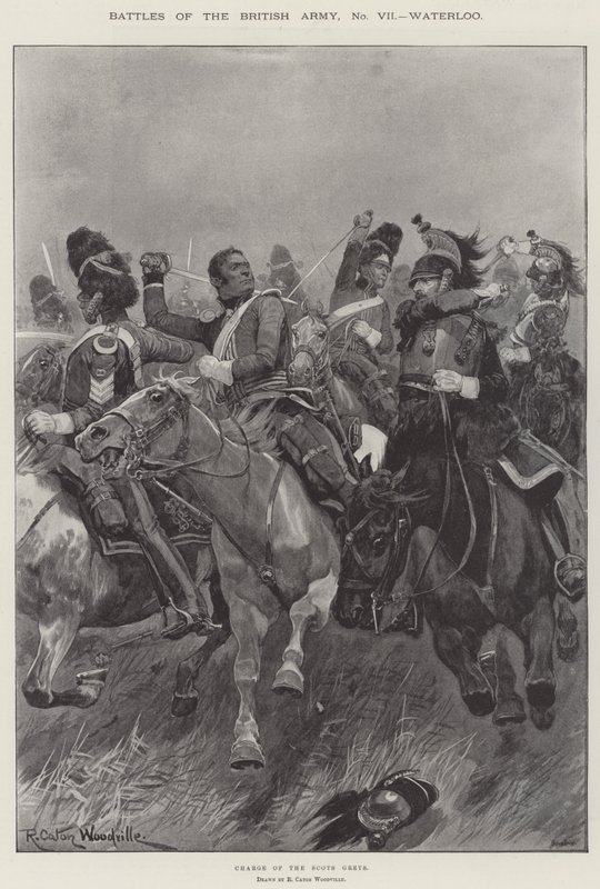 Bitvy britské armády, Waterloo od Richard Caton Woodville junior