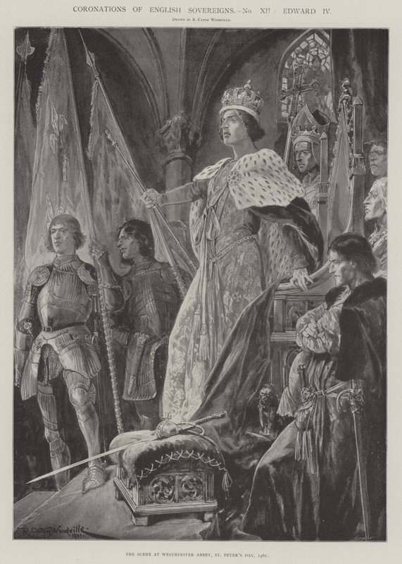 Korunovace anglických panovníků, Edward IV od Richard Caton Woodville junior
