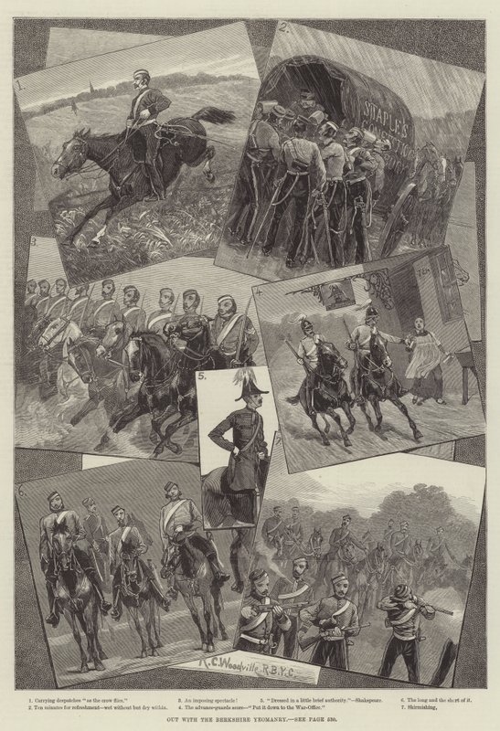 Ven s Berkshire Yeomanry od Richard Caton Woodville junior