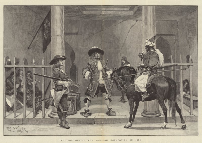Tanger během anglické okupace v roce 1670 od Richard Caton Woodville junior