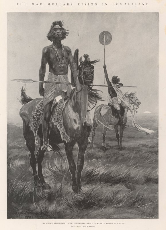 Šílený mulla povstání v Somalilandu od Richard Caton Woodville junior