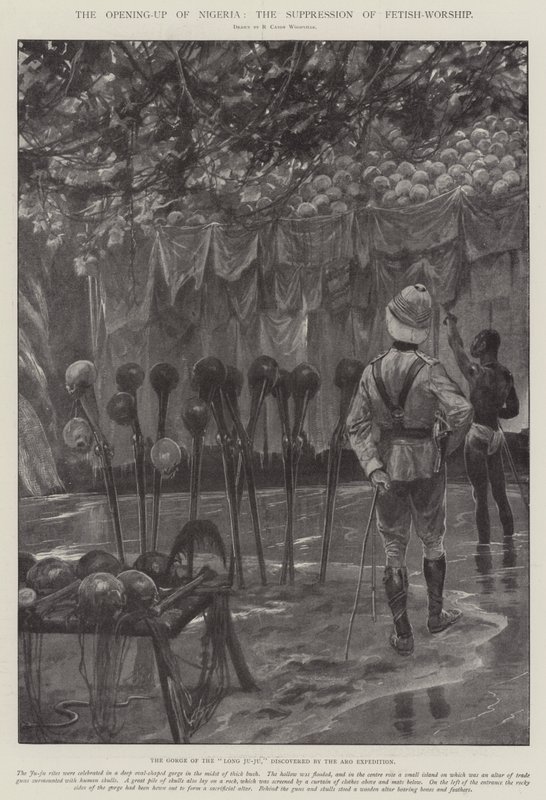 Otevření Nigérie, potlačení uctívání fetišů od Richard Caton Woodville junior