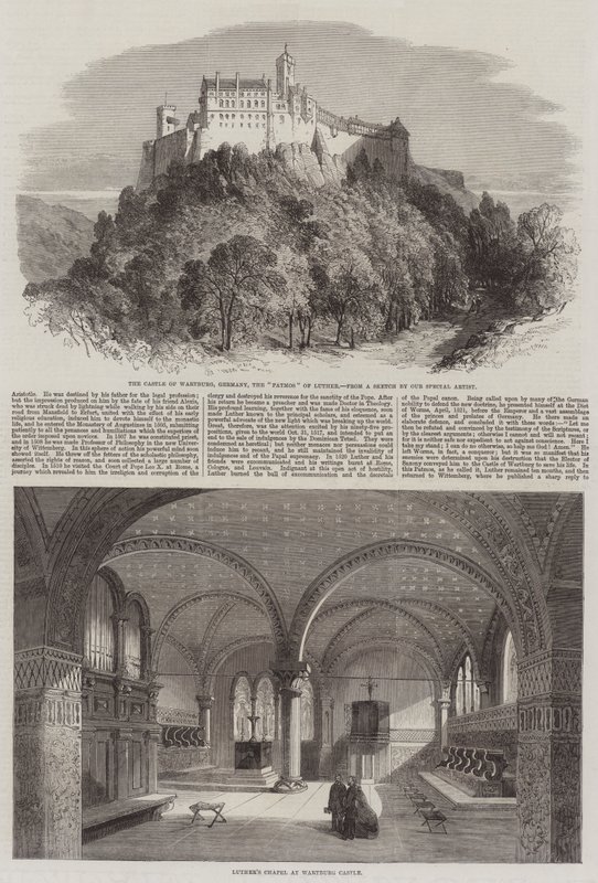 Hrad Wartburg od Richard Principal Leitch