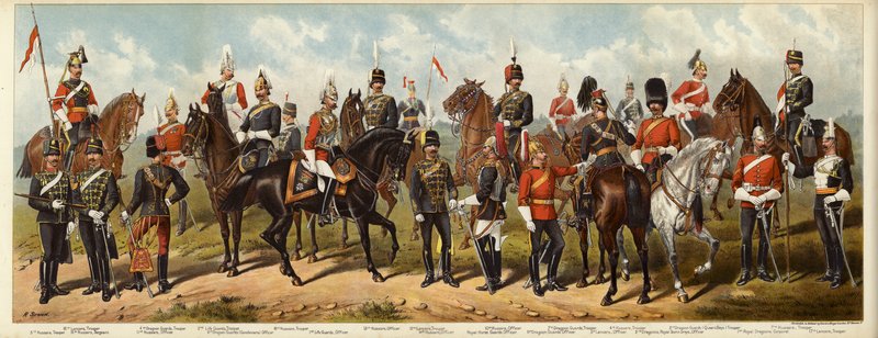 Naše britská kavalérie, 1890 od Richard Simkin