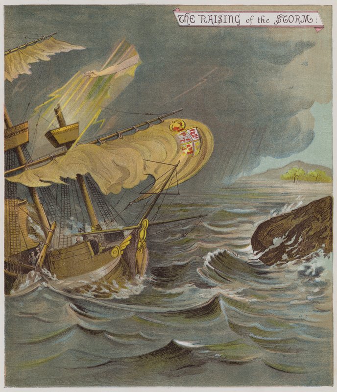 Ilustrace pro The Tempest (chromolitho) od Richard Andre
