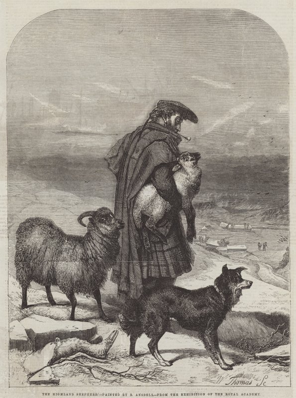 Vysokohorský pastýř od Richard Ansdell