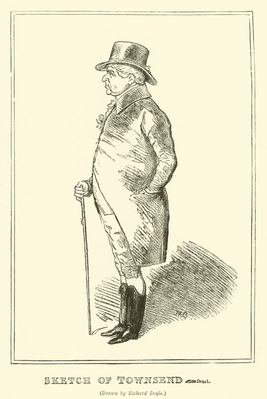 Sketch of Townsend (rytina) od Richard Doyle