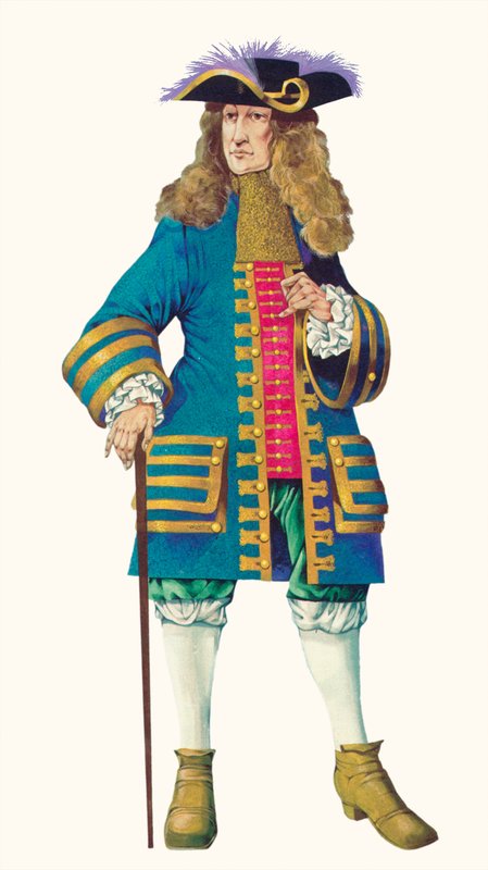 Král Vilém III (barevná litografie) od Richard Hook