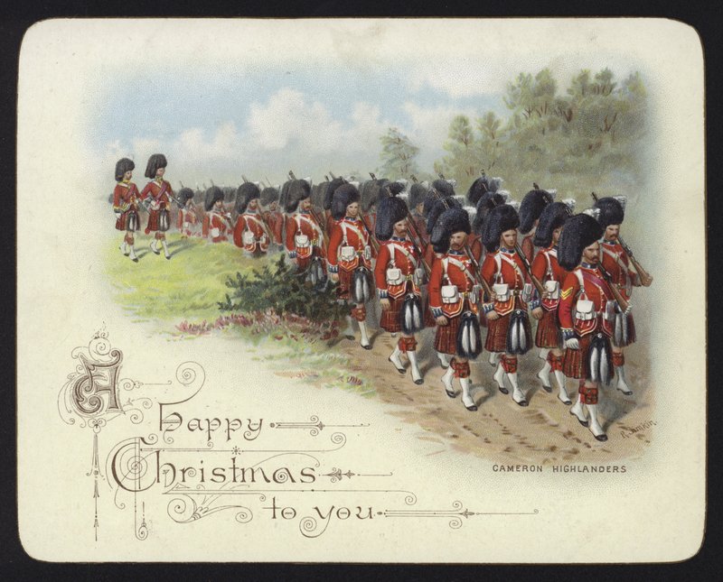 Cameron Highlanders (chromolitho) od Richard Simkin