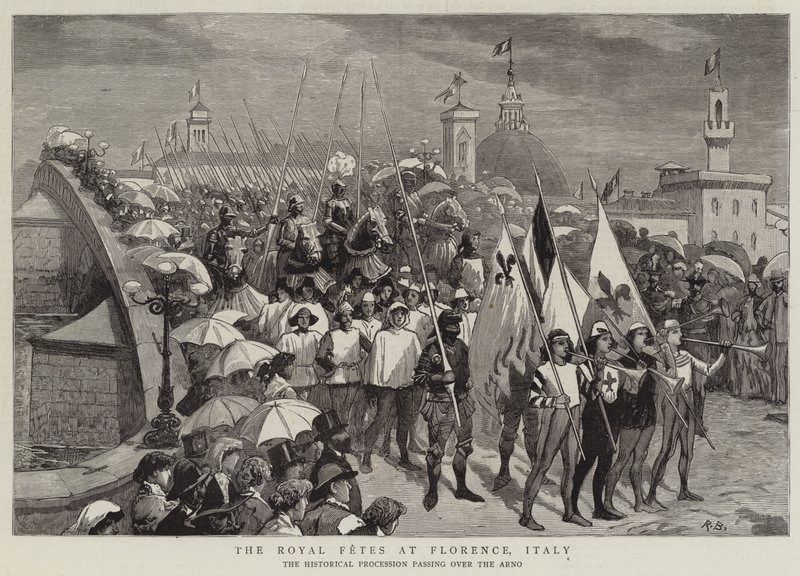 Royal Fetes ve Florencii, Itálie od Robert Barnes