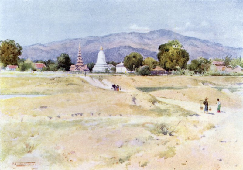 Bhamo z pevnosti od Robert George Talbot Kelly