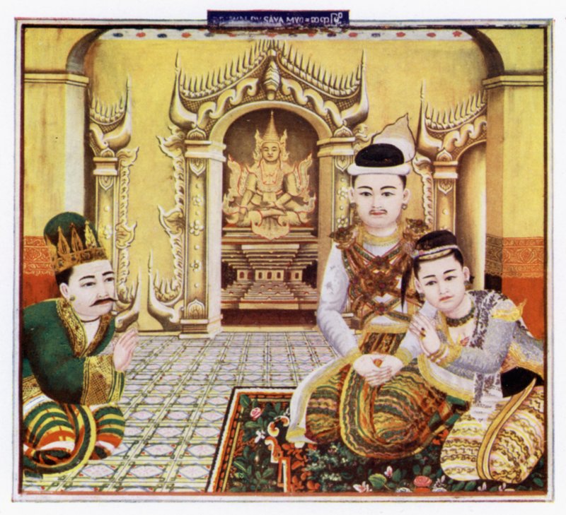 Pya-Shikoh (z barmského obrazu) od Robert George Talbot Kelly