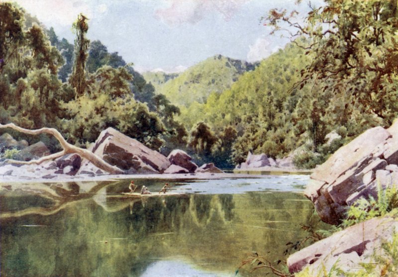 Rafting po řece Nan-tu od Robert George Talbot Kelly