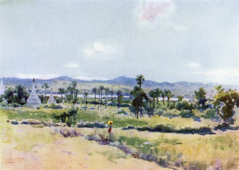 Údolí Irrawaddy v Meegyoungyai od Robert George Talbot Kelly