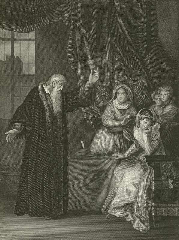 Mary Queen of Scots kárána Knoxem od Robert Smirke