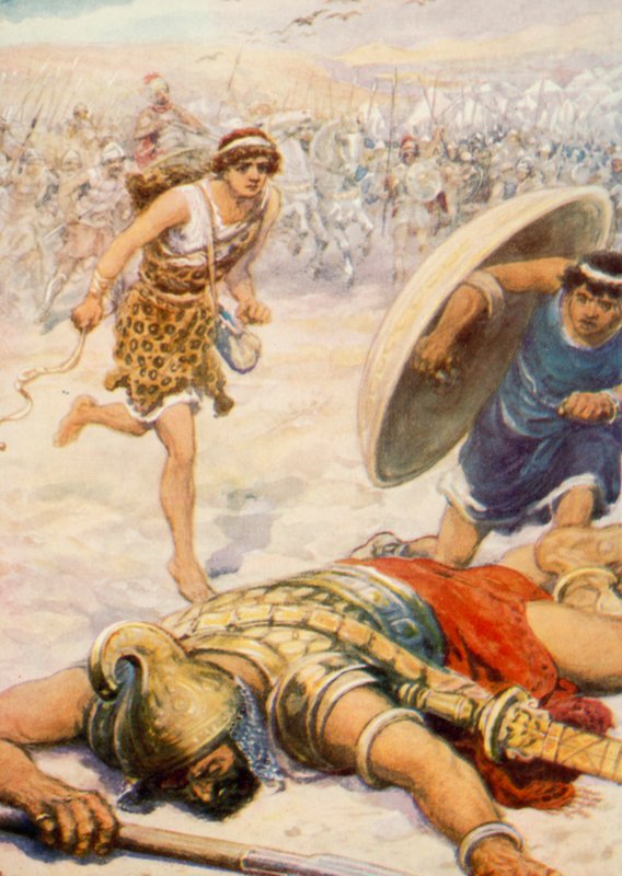 David a obr (barevné lito) od Robert Ambrose Dudley