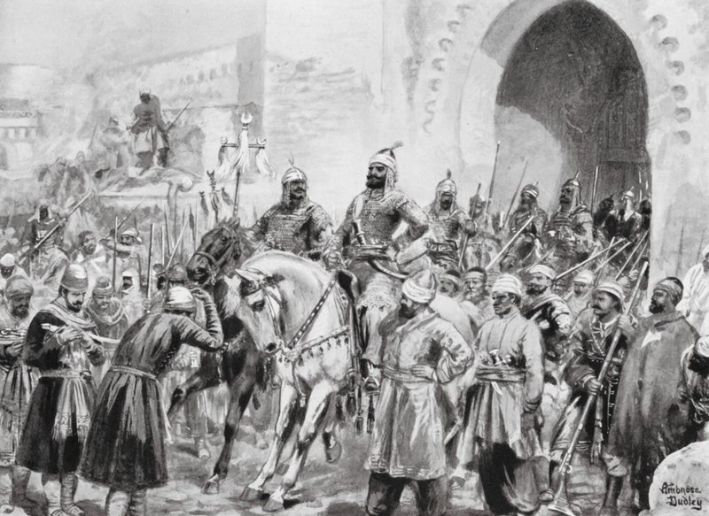 Vstup Turků do Bagdádu od Robert Ambrose Dudley
