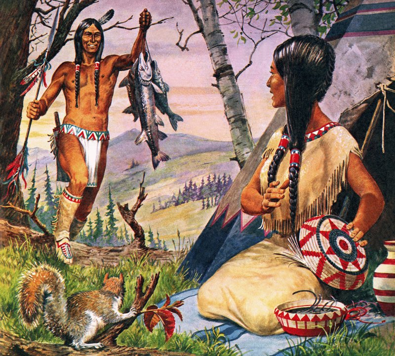 Hiawatha a Minnehaha od Robert Brook