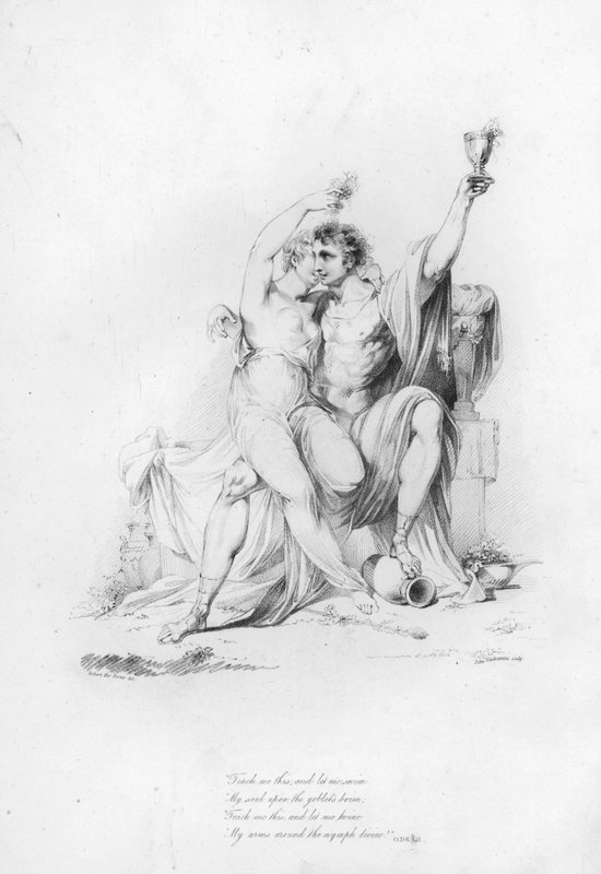 Anacreon, Ode LII (rytina) od Robert Kerr (after) Porter