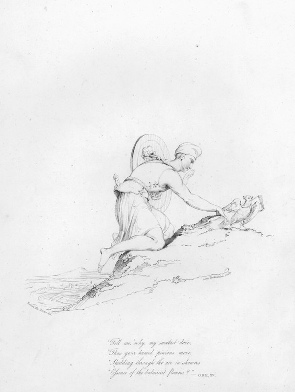 Anacreon, Ode XV (rytina) od Robert Kerr (after) Porter