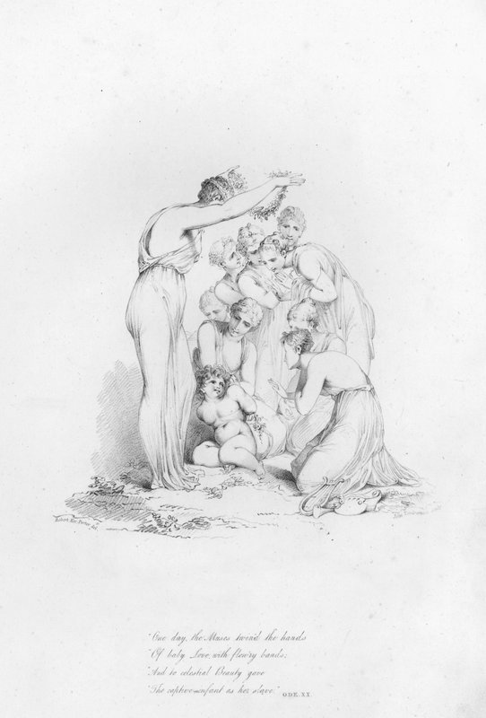 Anacreon, Ode XX (rytina) od Robert Kerr (after) Porter