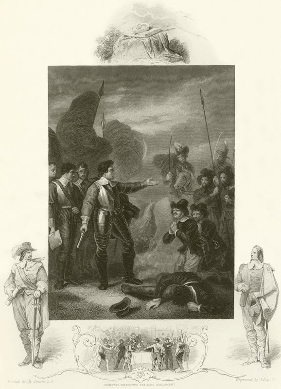 Cromwell potlačuje vzpouru v armádě od Robert Smirke