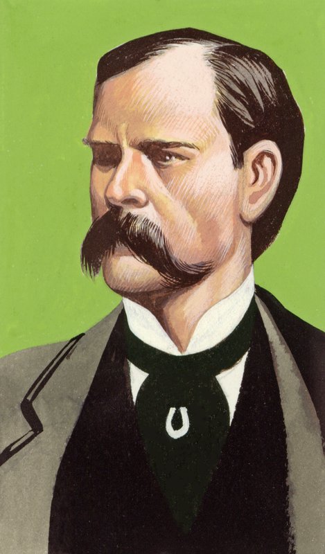 Wyatt Earp (kvaš na papíře) od Ron Embleton