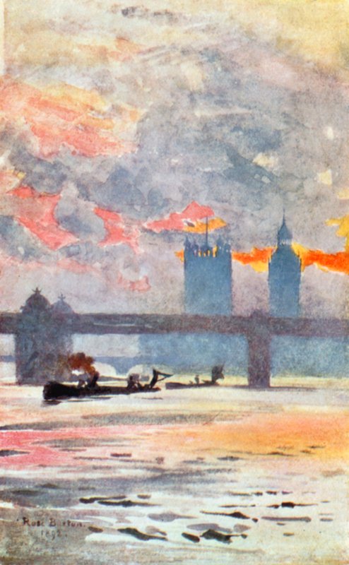 Temže, Charing Cross od Rose Maynard Barton