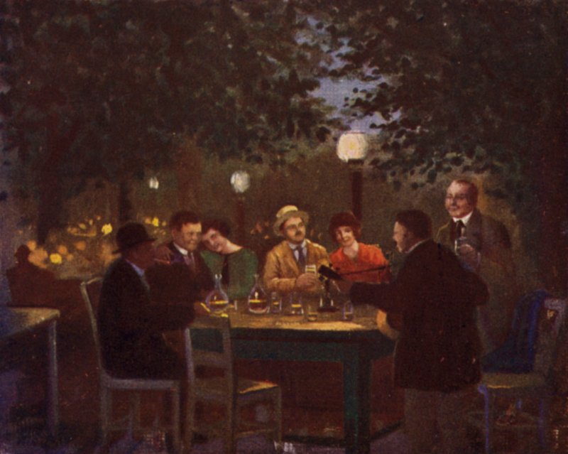 Party "Heurigen" (barevné lito) od Rudolf Klingsbogl
