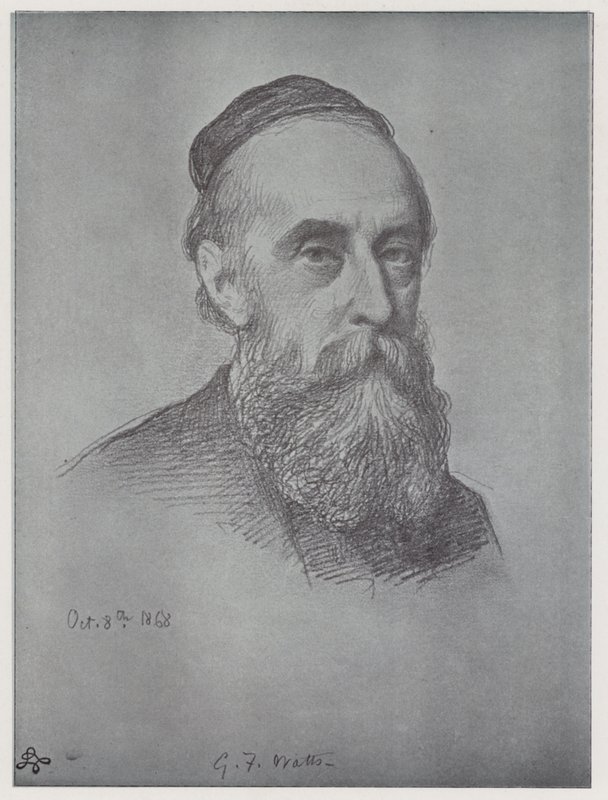 George Frederick Watts (litho) od Rudolf Lehmann