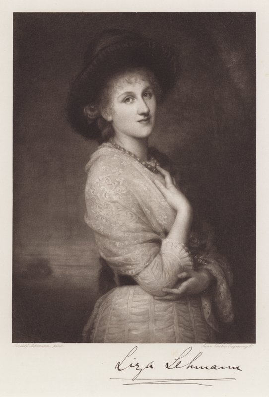 Liza Lehmann (litho) od Rudolf Lehmann