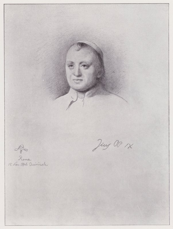 Papež Pius IX (litho) od Rudolf Lehmann