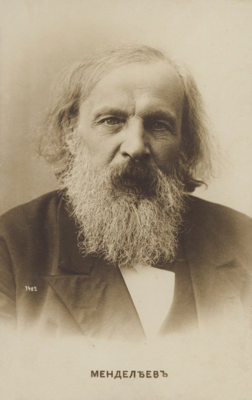 Dmitrij Mendělejev, ruský chemik, tvůrce periodické tabulky prvků od Russian Photographer