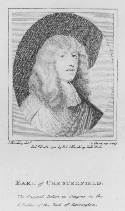 Earl of Chesterfield (rytina) od S. (after) Harding