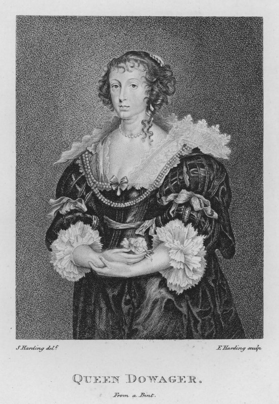 Queen Dowager (rytina) od S. (after) Harding