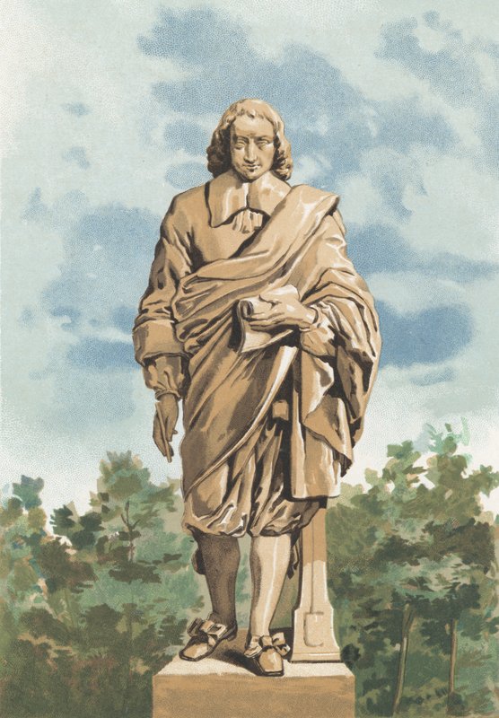 Socha Blaise Pascala od S. Gomez