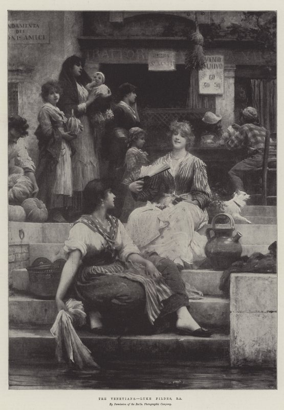 Benátčané od Samuel Luke Fildes