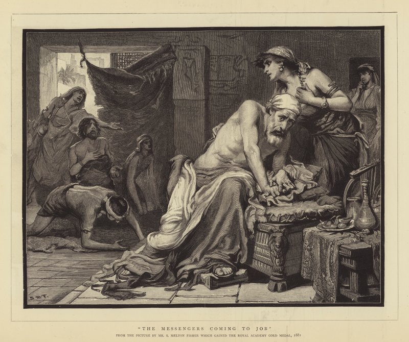 Poslové přicházejí k Jobovi od Samuel Melton Fisher