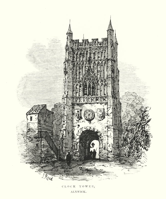 Věž s hodinami, Alnwick od Samuel Read