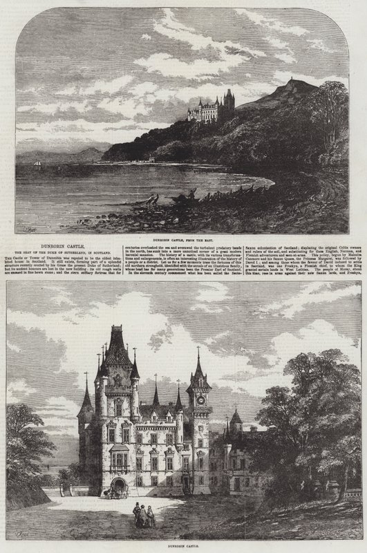 Hrad Dunrobin, sídlo vévody ze Sutherlandu, ve Skotsku od Samuel Read