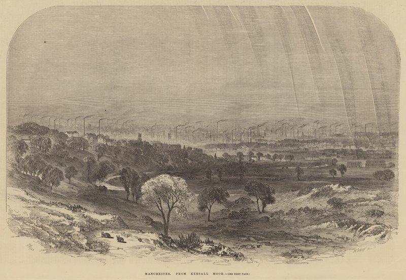 Manchester, z Kersal Moor od Samuel Read