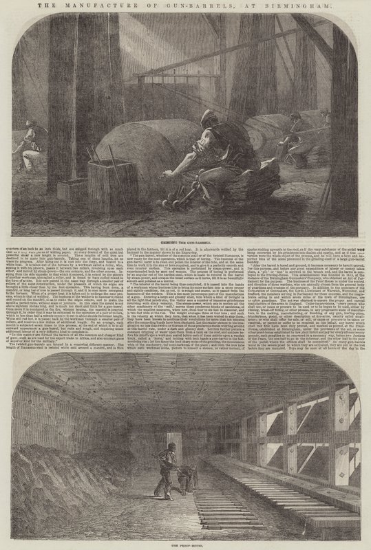 The Manufacture of Gun-Barrels, v Birminghamu od Samuel Read