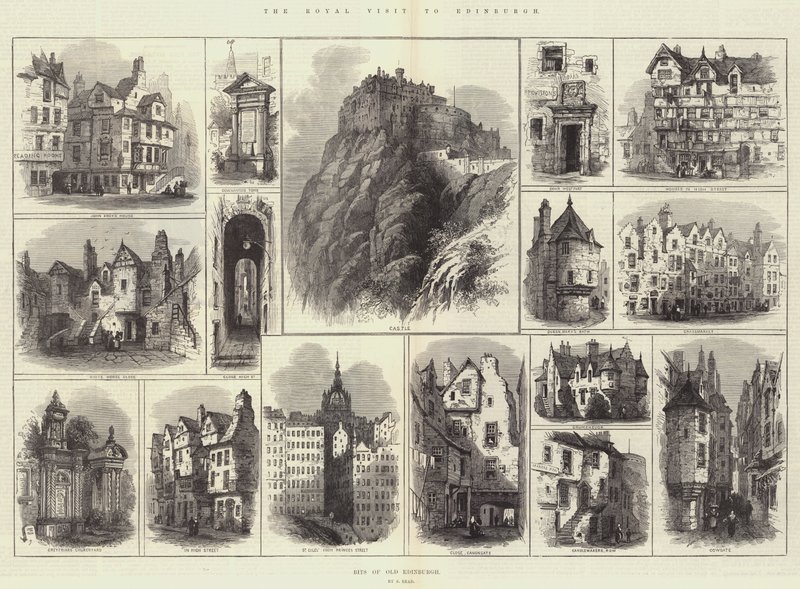 Královská návštěva Edinburghu od Samuel Read
