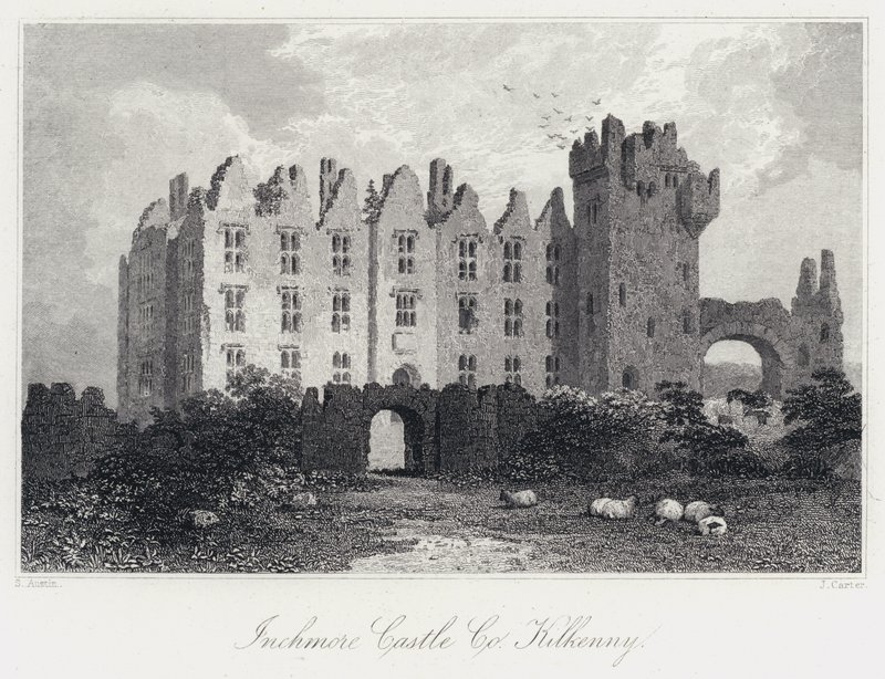 Inchmore Castle, Co Kilkenny (rytina) od Samuel (after) Austin