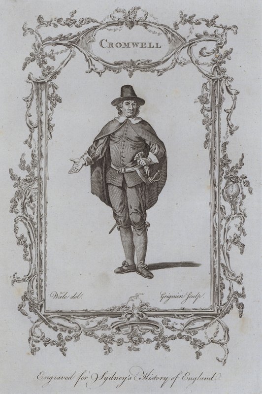 Cromwell (rytina) od Samuel (after) Wale