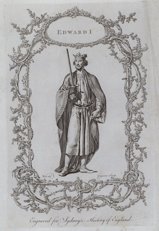 Edward I (rytina) od Samuel (after) Wale