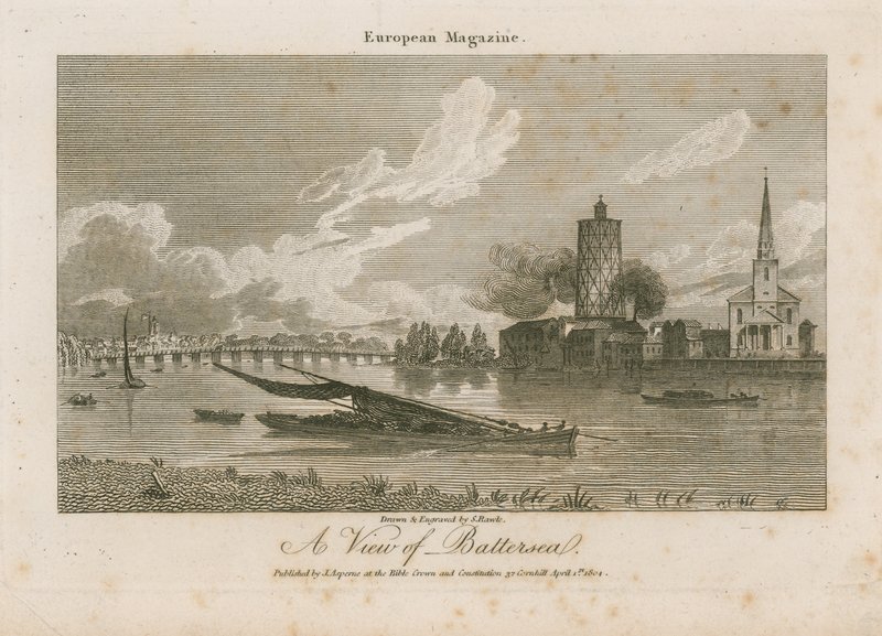 Pohled na Battersea od Samuel Rawle