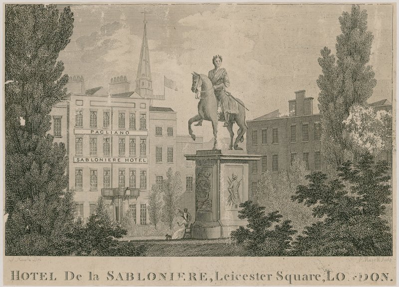Hotel de Sabloniere, Leicester Square, Londýn od Samuel Rawle