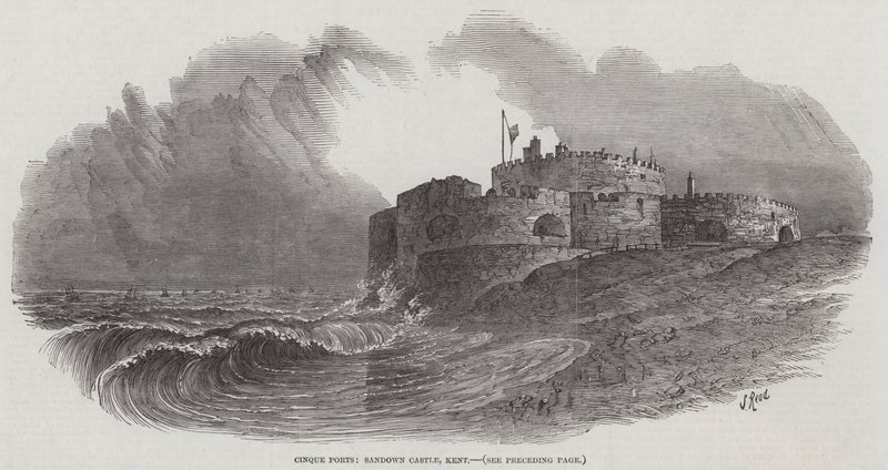 Cinque Ports, hrad Sandown, Kent od Samuel Read