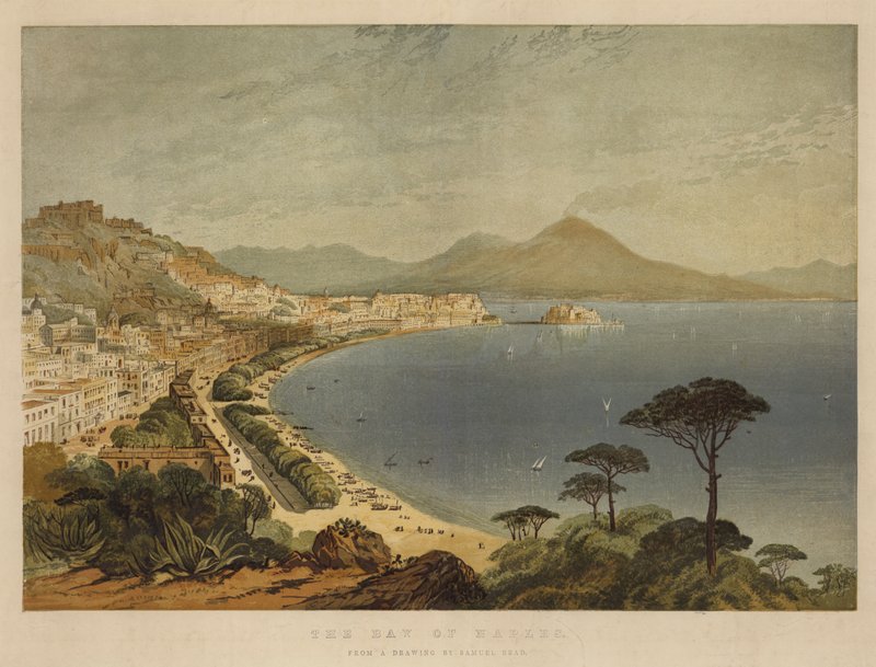 Neapolský záliv (chromolitho) od Samuel Read